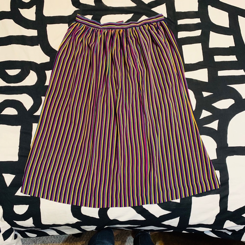 Vintage multi stripe skirt